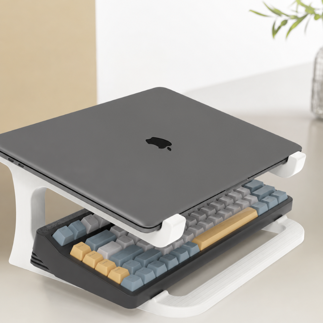 Laptop stand with keyboard stand