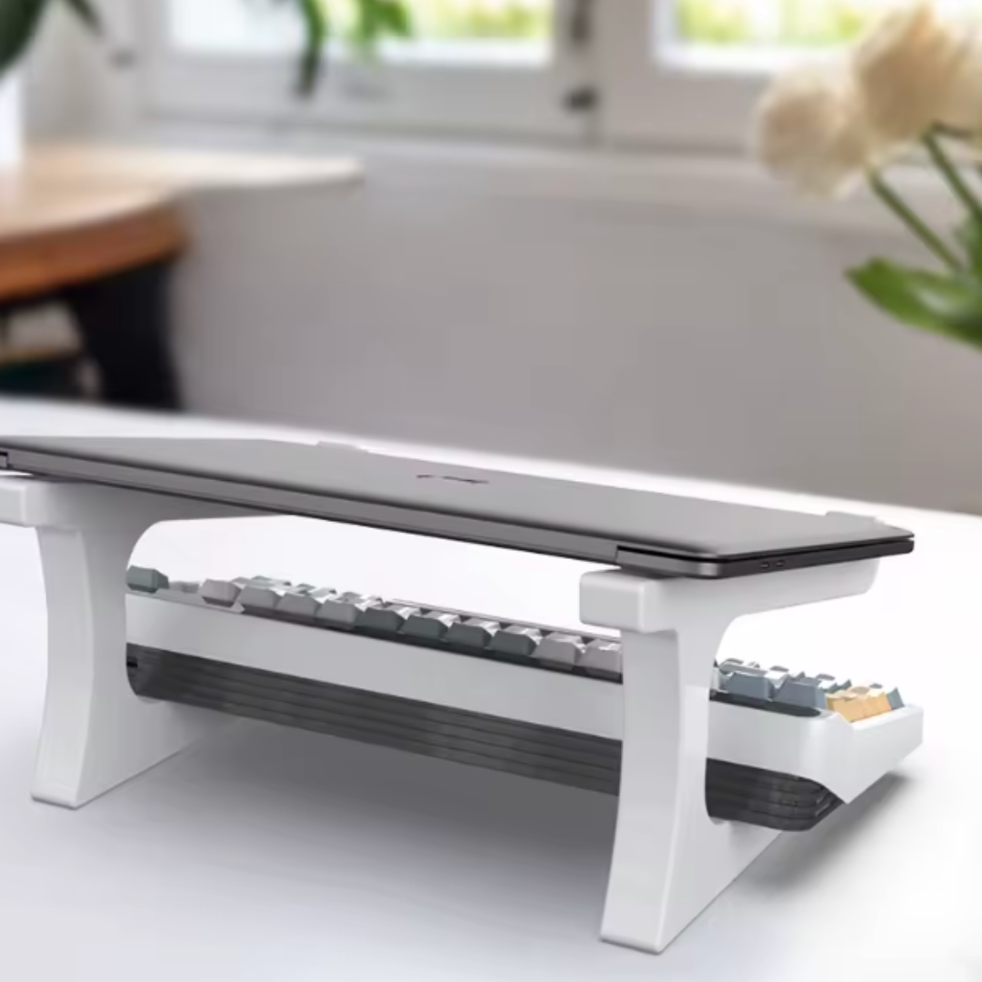 Laptop stand with keyboard stand
